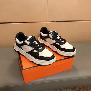 Men Retro <b>White</b> Chunky Designer Sneakers Mesh <b>Leather</b> Splicing Lace up Thick Sole Fashion Athletic Walking LUxury Couple's <b>Shoes</b> - Product Image 5