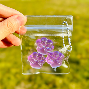 Mini porte-clés anti-stress en caoutchouc thermoplastique souple en forme de patte, transparent et ultra-clair, super stylé, jouet ludique - Product Image 4
