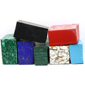 หินเทอร์ควอยซ์สังเคราะห์หลากสีแบบหยาบ ไม่ผ่านการเจียระไน สำหรับทำอัญมณีแบบเม็ดเดี่ยว - Product Image 1