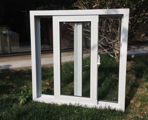 Cách âm Windproof bão tác động thủy tinh uPVC <span class=keywords><strong>Windows</strong></span> đơn đôi tráng men Vinyl trượt cửa sổ PVC - Product Image 6