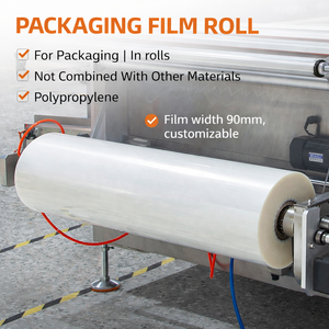 Rouleau de <span class=keywords><strong>film</strong></span> d'emballage en polypropylène de 90 mm pour l'emballage automatique - Product Image 1