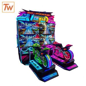 Machine d'arcade électronique de course de motos avec écran HD, console de jeu d'arcade pour salle de jeux intérieure - Product Image 2