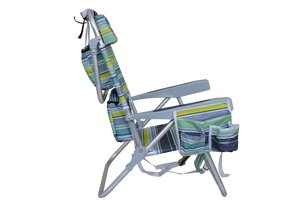 <span class=keywords><strong>Silla</strong></span> de Playa Plegable de Aluminio Portátil para Exteriores, <span class=keywords><strong>Silla</strong></span> <span class=keywords><strong>Reclinable</strong></span> con Cordones, Asiento Bajo, Plegable, Tipo Mochila - Product Image 5
