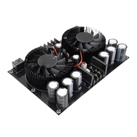Amplificateurs de puissance 2x100W 2.0 canaux, carte d'amplificateur numérique HiFi de classe AB avec ventilateur de refroidissement 100W TDA7293, amplificateur audio....