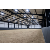 Construction équine préfabriquée à assemblage rapide Arène d'équitation Ferme équestre Bâtiment à structure en acier