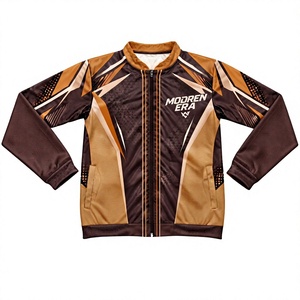 เสื้อแจ็คเก็ตซิปเต็มตัวพิมพ์ลายกราฟิก MODERN ERA APPAREL แบบซับลิเมชั่น สำหรับออกกำลังกาย แห้งเร็ว ผลิตขายส่ง - Product Image 1