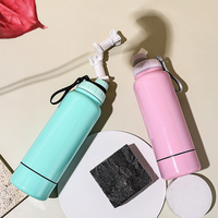 ODM Double Sections Compartiment Réutilisable Fantaisie Bouteille D'eau En Acier Inoxydable Bouteille D'eau pour La Vente En Gros pour Adultes