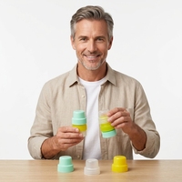 Bouchon à visser réutilisable anti-fuite de 39 mm, facile à ouvrir, pour emballages de cosmétiques et de détergents liquides, accessoire pour bouteille