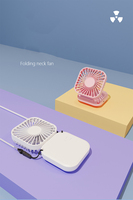 Mini ventilateur rechargeable portable en gros, ventilateur USB à main en macaron, ventilateur pliable à clip