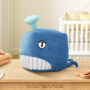 कस्टम ओएम/ओडम कार्टून नरम नीले व्हेल प्लश भरे हुए जानवरों के लिए खिलौने - Product Image 3