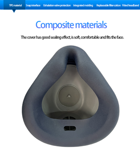 C&S 2828 Respirateur demi-masque à cartouche unique en silicone certifié CE avec filtre anti-poussière pour la construction industrielle, le soudage et les travaux miniatures - Product Image 3