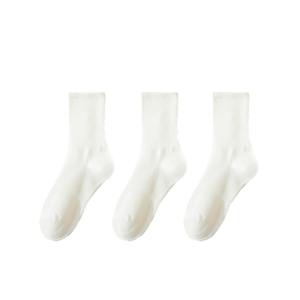 Chaussettes jetables noires blanches grises pour hommes et femmes Chaussettes d'équipage pour affaires et loisirs Chaussettes de sport en coton à tube moyen Vente en gros transfrontalière - Product Image 5