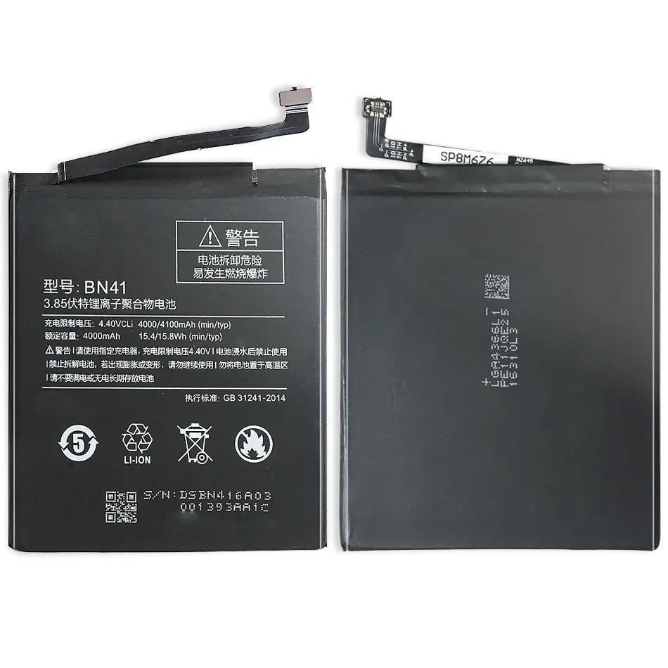 BN41 BN30 BN34 BN47 BN37 BM47 BN40 BN44 BN43 Battery For Xiaomi Redmi 6A 5A 4A 4X 5 PLUS A2 Lite 3 4 6 Pro