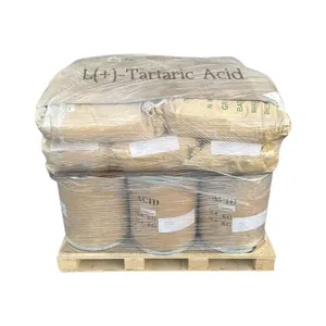 공장 공급 대량 L-Tartaric 산 분말 식품 학년 산성화 포장 25 kg/bag 최고의 가격