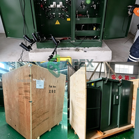 Transformateur triphasé monté sur socle de 750 kVA, 12,47 kV vers 480Y/277 V, norme ANSI C57.12.34, pour le traitement de l'eau municipale et les infrastructures