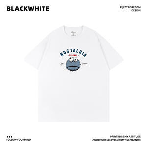 T-Shirt à manches courtes en coton Original Nostalgia pour hommes, T-Shirt en Jersey respirant Q36 - Product Image 4