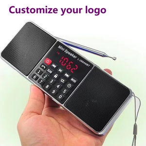 Portable BT Speaker Dual Band AM FM Radio USB TF Card Player Dual Stereo Speakers Long Antenna For <b>Outdoor</b> Camping Home Use - Product Image 1