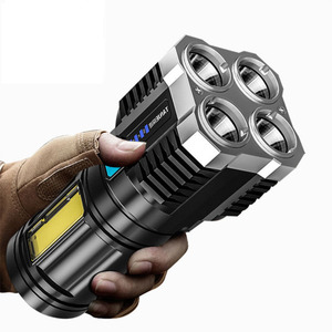 FY815 Lampe torche LED à quatre lumières haute luminosité, rechargeable, éclairage des forces spéciales, éclairage multifonctionnel longue portée - Product Image 1