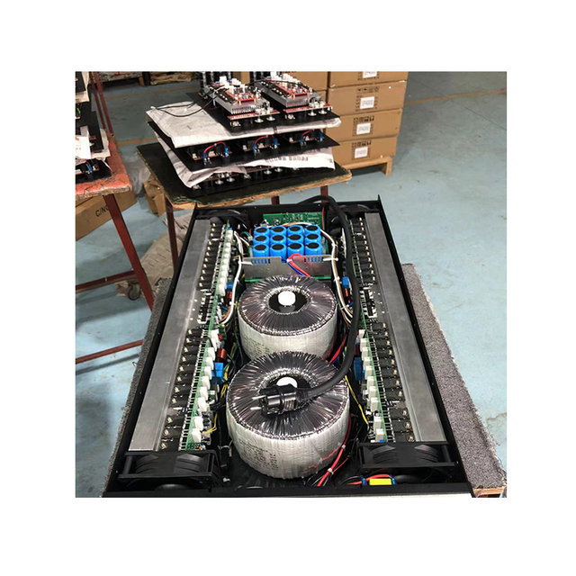RIY CA+38 2500W Two-Channel Class H Dual Transformer Professional Amplifier Metal Shell Portable Design for Surround Sound