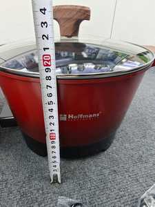 Casserole électrique Hoffmans HM-3060 9L 1600W, <span class=keywords><strong>cuiseur</strong></span> multifonctionnel, appareil de cuisine antiadhésif avec poignée à motif bois - Product Image 4