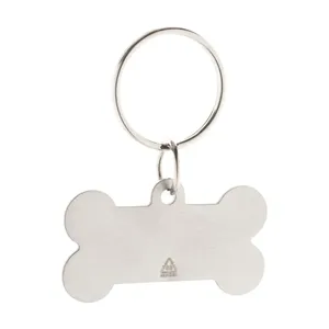 Medaglione per cani in acciaio riciclato, gadget ecologici - Product Image 2