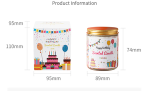 Vela Aromática Grande con Gránulos de Cera de Soya Coloridos, Regalo Creativo de Cumpleaños y Recuerdo, Decoración con Azúcar Rociado - Product Image 4