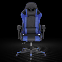 Fauteuil de Gaming en Cuir en Gros, Design Moderne et Simple, pour Maison, Ordinateur, Dortoir, Jeu Compétitif, avec Dossier Inclinable, Réglable en Hauteur et Pivotant