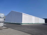 8x15m fête chapiteau tente cheval Stable événement tente sol clair bulle tente décoré bâche