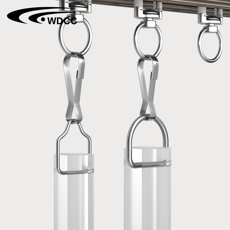 Aluminium Curtain Acrylic Draw Rod Drapery
