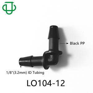 Connecteur de tuyau en plastique PP transparent Jiyou, coudé en L à 90 degrés, 1/8 pouce, type pagode, pour raccordement de tuyaux d'eau et de gaz - Product Image 3