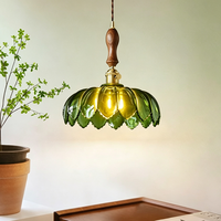 Luminaire suspendu en verre vert de luxe moderne pour hôtel, projet de construction, appartement, maison, restaurant