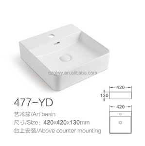 Lavabo Rectangular Moderno de Piedra, Suspendido en la Pared, con Desagüe, para Instalación en Encimera de Baño de Apartamento - Product Image 5