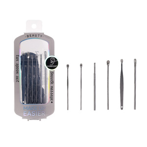 LMLTOP <b>Ear</b> <b>Cleaning</b> <b>Kit</b> 6 Piece Stainless Steel <b>Ear</b> Pick Set For General Use JJF29 - Product Image 2
