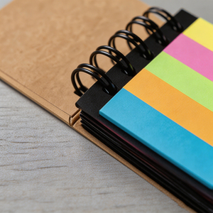 Bloc de Notas Espiral con Cubierta Kraft, Páginas de Colores, Sin Adhesivo - Product Image 4
