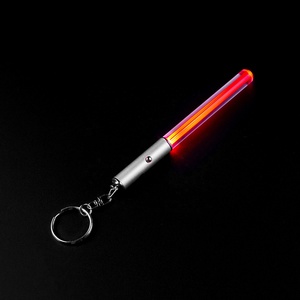 Acrylic Mini LED Light Saber Keychain <strong>Glow</strong> <strong>Stick</strong> for Party Decoration Promotional Carabiner &amp; Keychain - Product Image 4