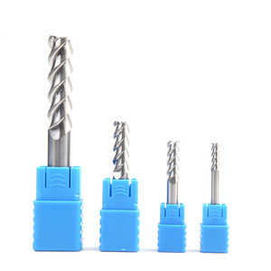 Fraise en carbure de tungstène HRC55 revêtue de TiN, 3 dents, à une seule tranchant, fraise à queue en carbure monobloc, outil CNC - Product Image 1
