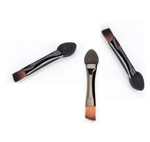 Nieuwe 2in1disposable Make-Up Duo-End Borstel Oogschaduw Spons Blending Wenkbrauw Lipliner Borstel Applicator