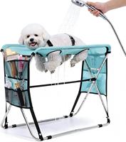Hamac de toilettage pour animaux de compagnie avec support, design pliable, protection des articulations pour animaux de petite et moyenne taille