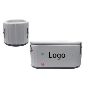 Venta caliente bañera inflable Fitness grandes bañeras de hielo gris al por mayor personalizado - Product Image 1