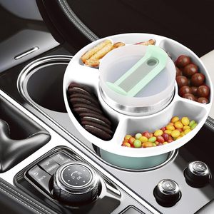 Plateau à collation en silicone réutilisable, adapté aux gobelets Stanley de 40 oz, organisateur de vaisselle pour des collations pratiques - Product Image 2