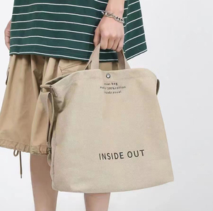 Grand sac fourre-tout en toile de coton personnalisé pour <span class=keywords><strong>bateau</strong></span>, sac fourre-tout réutilisable, sacs de courses en toile de coton - Product Image 2