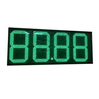 Format 8.888 8.889/10 Contrôle sans fil Station service à distance RF Panneau d'affichage de prix électronique à LED