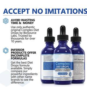 Gouttes diététiques complexes sans hormones pour l'équilibre nutritionnel quotidien et la gestion du bien-être des adultes, flacon de 60 ml - Product Image 2