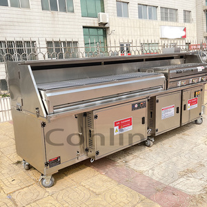 Brûleur à gaz Commercial Char Grill Commercial Rotissoire <span class=keywords><strong>Charbon</strong></span> De Bois Charcoal Kebab Grill - Product Image 6