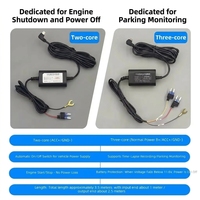 Cable de Alimentación de 3 Núcleos con Fusible, Tipo C, de 12V/24V a 5V 2.5A para DVR de Coche, Cámara de Salpicadero, GPS, Kit de Cableado para Cámara de Coche