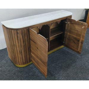 Gabinete de Almacenamiento de Madera, Gabinete de Bar Moderno de Madera Sólida para Sala de Estar, Gabinete de Madera Moderno de Alta Calidad - Product Image 1