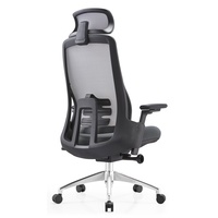 Chaise de bureau ergonomique moderne en maille JOHOOFURNITURE avec dossier haut et appui-tête, coussin épais confortable pour le bureau à domicile