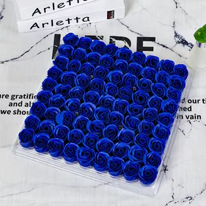 Commercio all'ingrosso di fiori artificiali 81 pezzi di sapone rose di san valentino giorno - Product Image 1