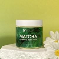 Beurre Corporel au Thé Vert Matcha Marque Blanche Fabricant OEM Beurre de Karité Bio Hydratant Profond pour Peaux à Mélanine