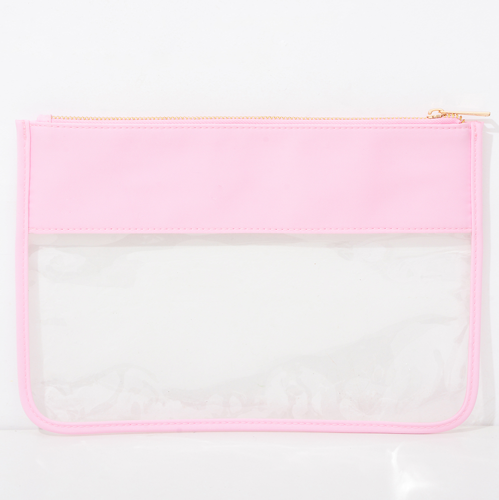 #8 pvc transparente rosa